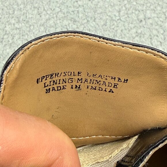 Giorgio Brutini Loafers Men 7 Shoe Black Bernard Leather Dress Slip On Vintage 1 - Picture 10 of 11